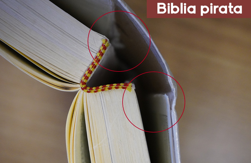 Biblia pirata Latinoamericana encuadernación